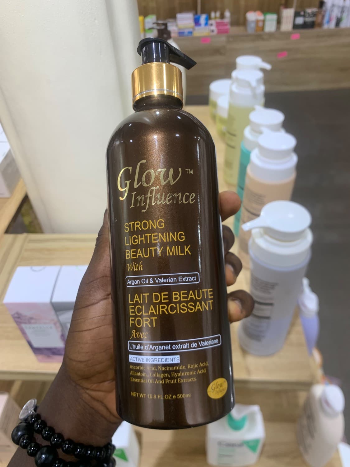Glow influence Stong Lightening Beauty milk