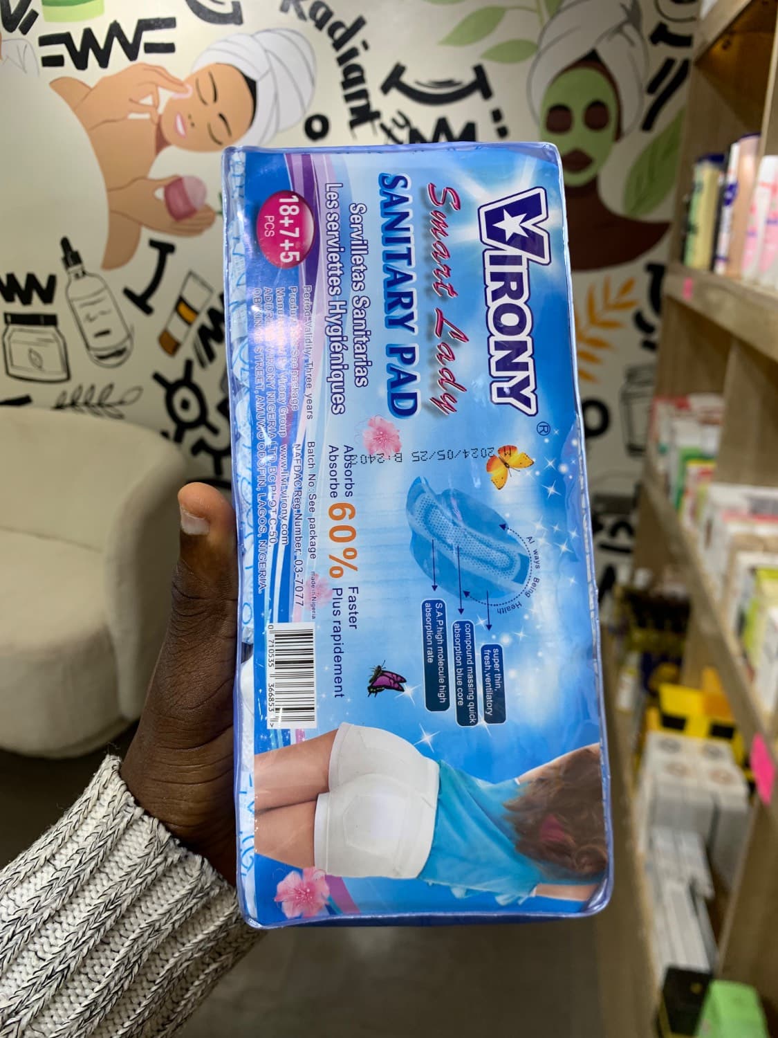 Virony sanitary pads
