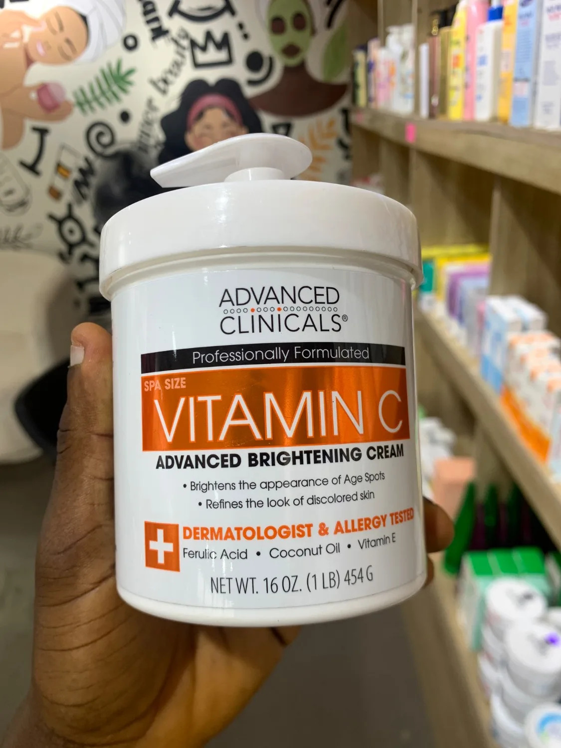 Advanced Clinicals Vitamin C Advanced Brightening Cream - 454g (16oz)