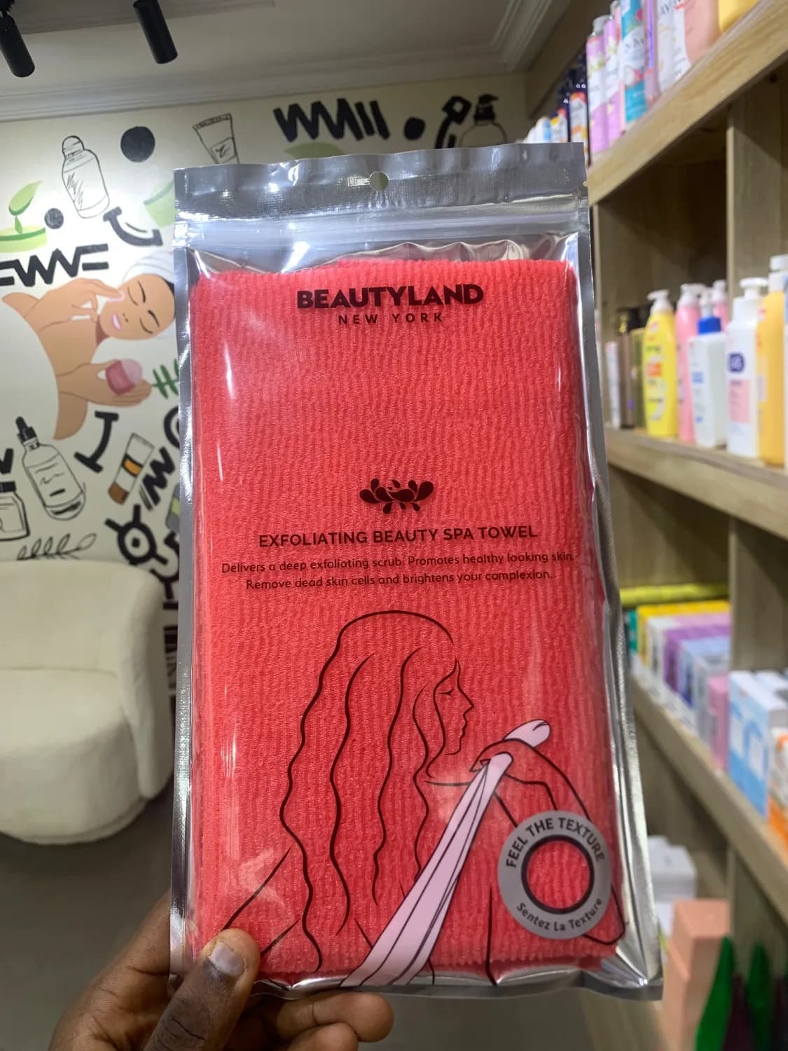 Beautyland Exfoliating Stretch towel